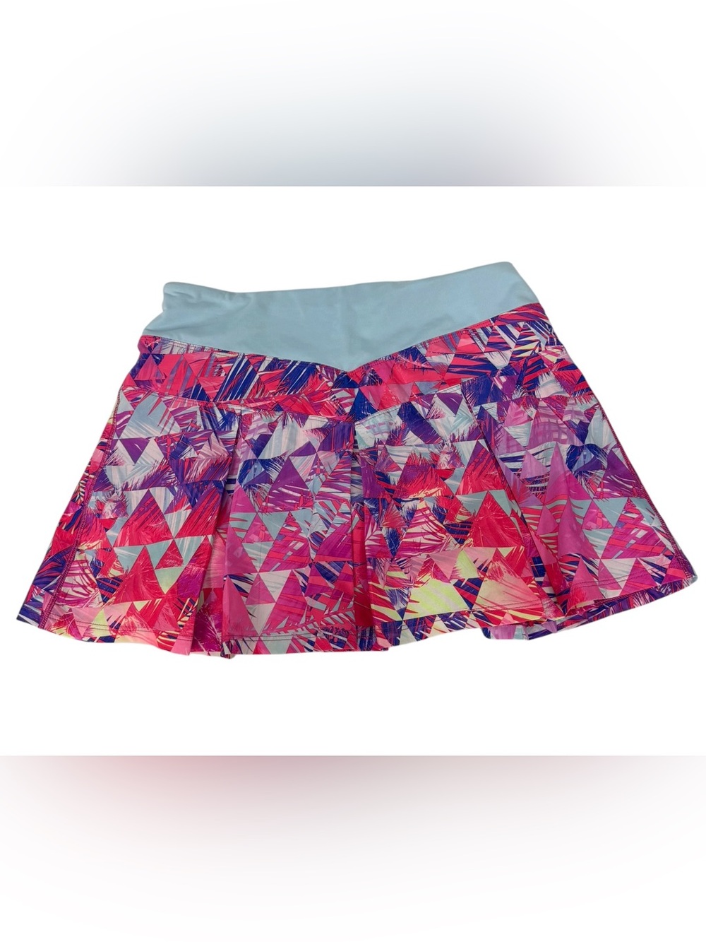Ivivva Geometric Palm Leaf Print Multicolor Skirt/Skort Size 14